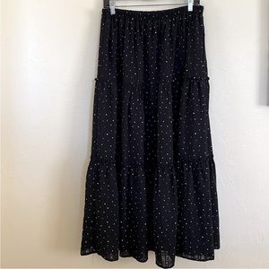 Blu Pepper Polka Dots Maxi Skirt